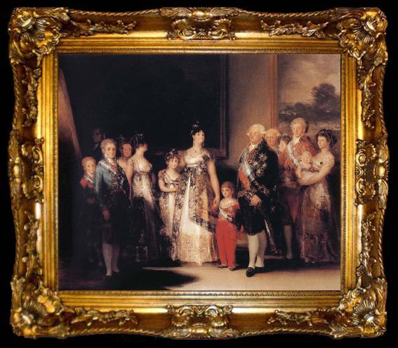 framed  Francisco Jose de Goya The Family of Charles IV, ta009-2